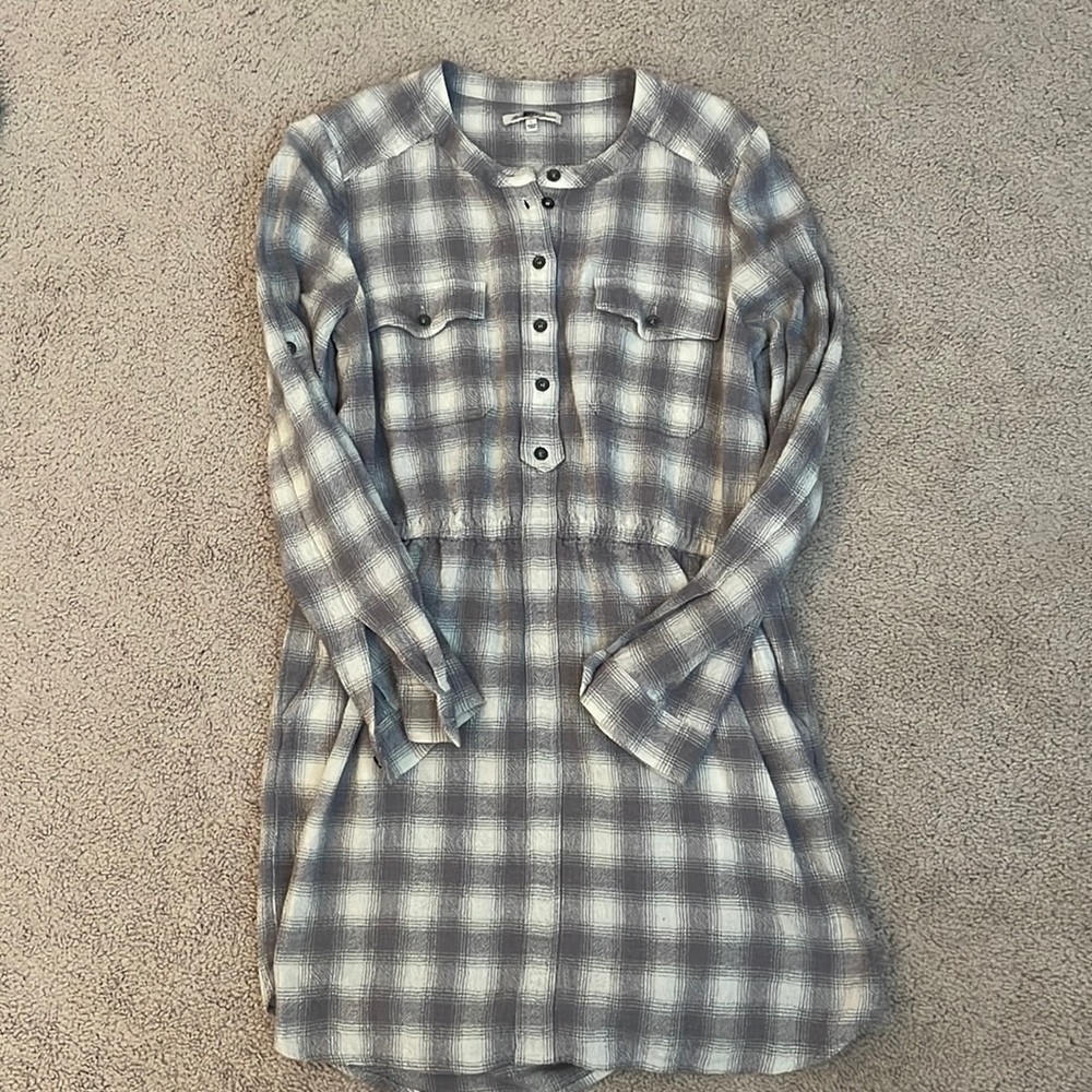 Broadway & Broome flannel shirt dress